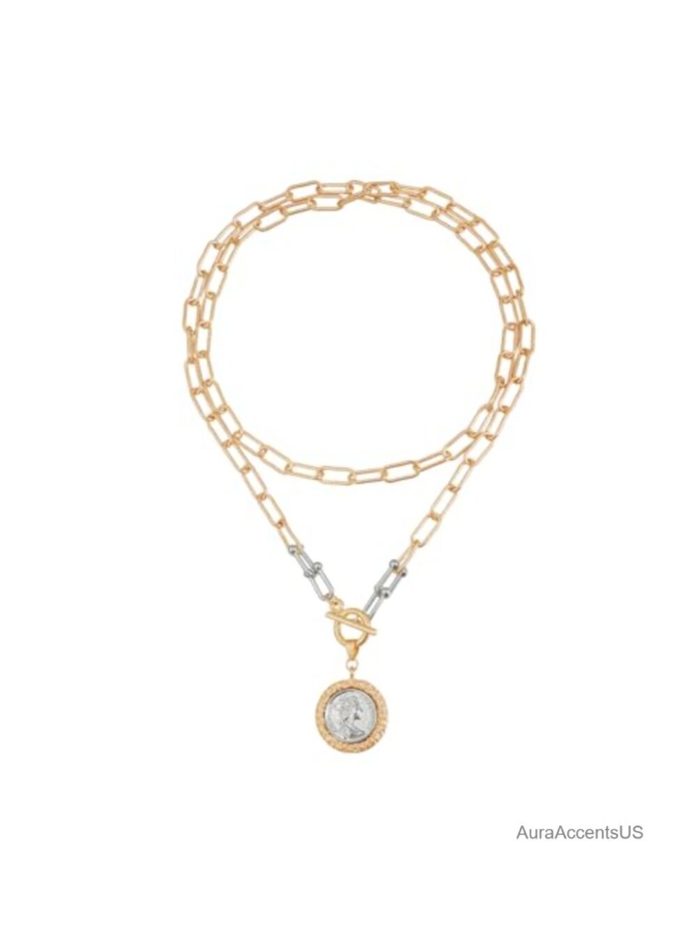 3 Pc Layered Necklaces for Women Stackable Statement Jewelry Gold Plated